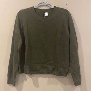 Olive green cozy sweater
